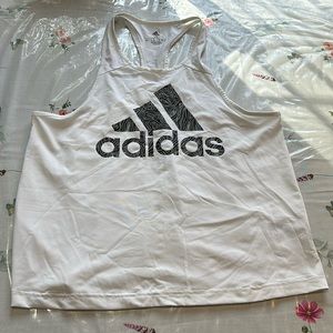 Adidas White Logo tank top Women's XL